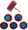 Abrasive Flap Wheel Sander 2"x1" x 1/4" Shank Mounted Non-woven Interleaves for Drill Grit 40/60/80x2/120