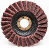 4-1/2" x 7/8" Non-Woven Fabric polishing Wheel, Sanding Grinding Flap Discs,Surface Conditioning Grinding, Sanding for The Surface of Metal (Red - Medium)
